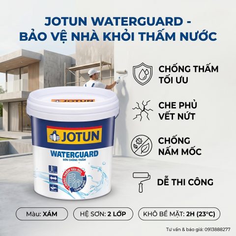Chống Thấm Jotun WaterGuard Cho Tường Ngoài Trời